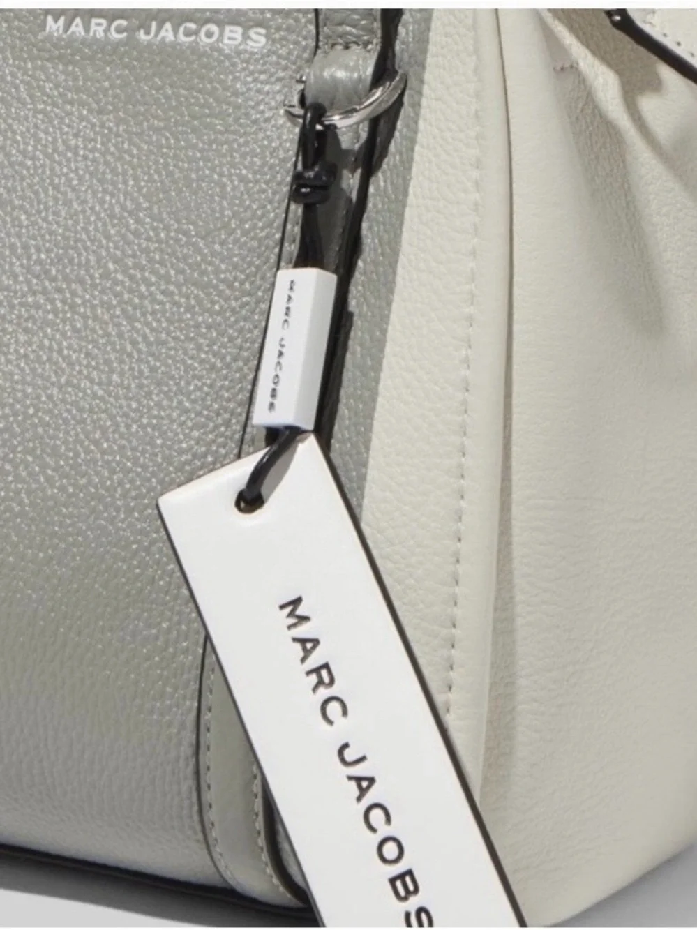 Marc Jacobs Mini Colorblock Leather Tote Bag - NWT Grey/White